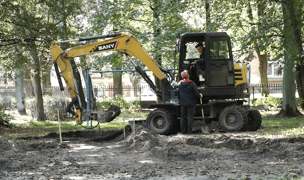 работы в парке