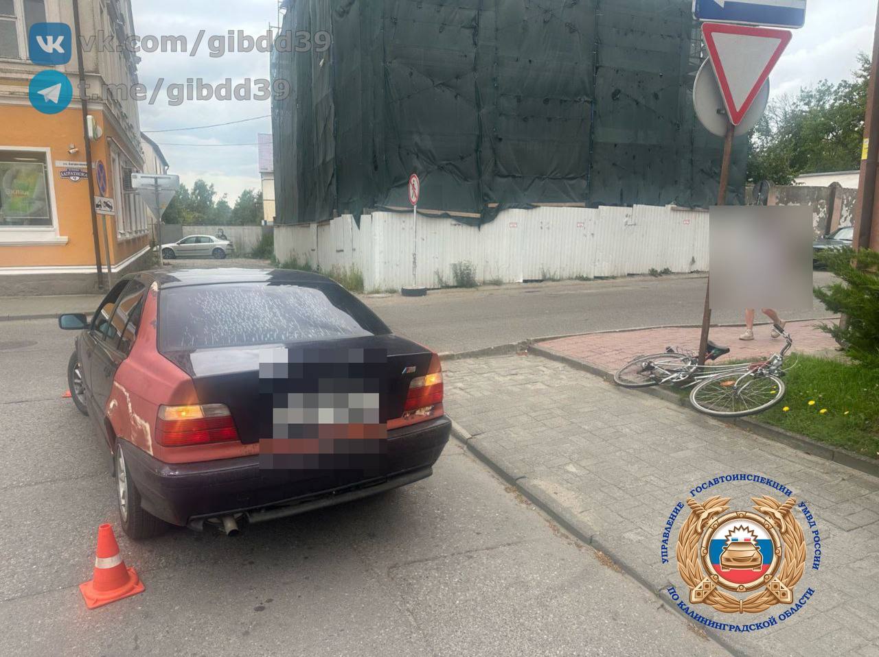 В Правдинске велосипедиста госпитализировали после «встречи» с «БМВ»