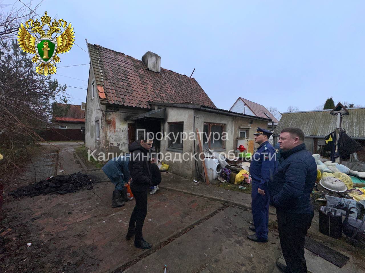 8-летний ребёнок погиб во время пожара в частном доме в Советске