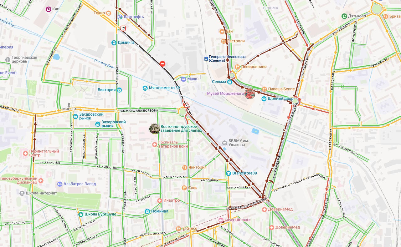 Часть Советского проспекта перекрыта: водителей просят выбирать маршрут заранее Часть Советского проспекта перекрыта: водителей просят выбирать маршрут заранее