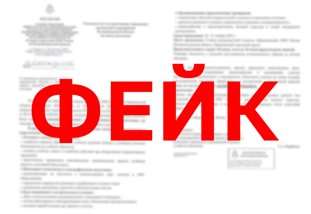 В МЧС предупредили калининградцев о фейковой рассылке об учениях