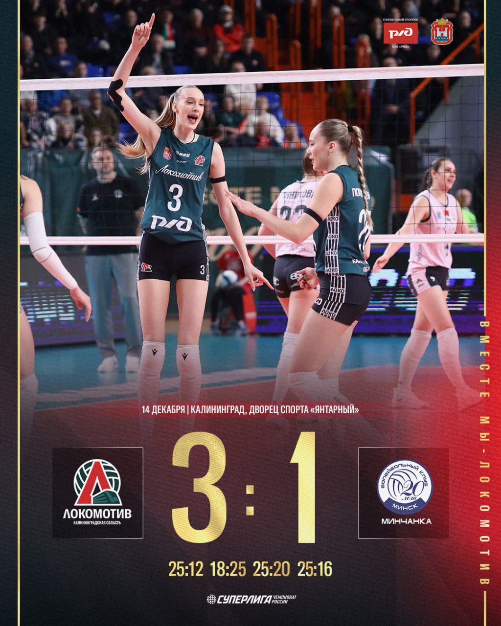 «Локомотив» обыграл «Минчанку» со счётом 3:1 «Локомотив» обыграл «Минчанку» со счётом 3:1