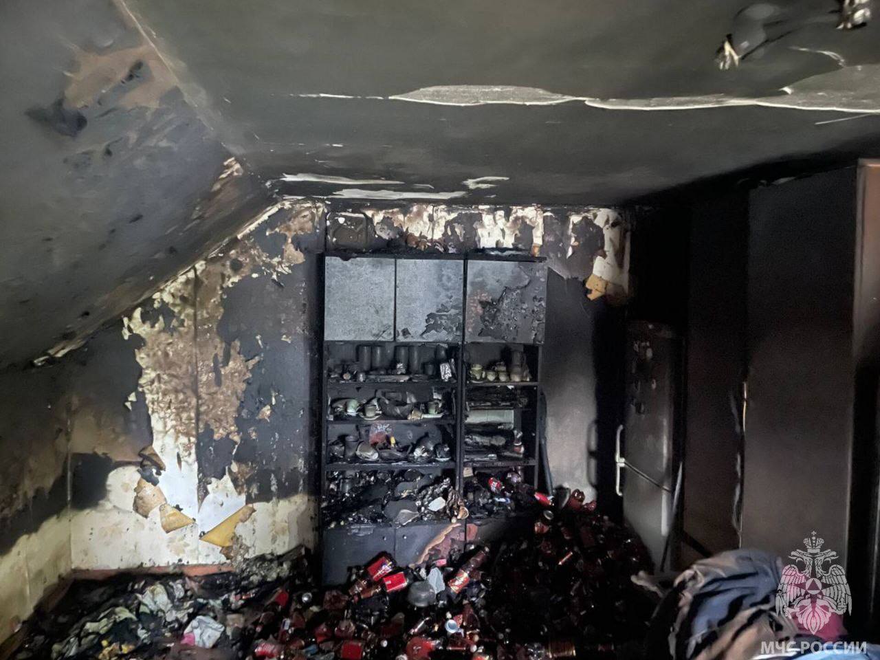 Пожар из-за сигареты: в Калининграде мужчину госпитализировали с отравлением дымом