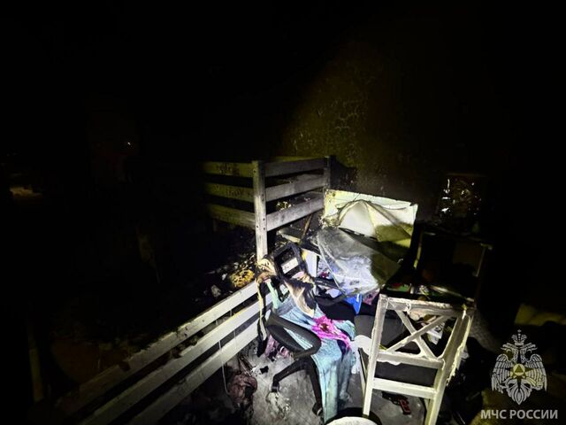 Двоих детей и двух женщин вывели пожарные из горящего дома в Светлом