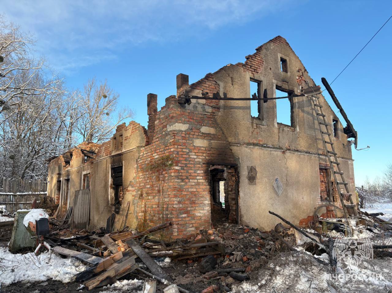В Черняховском округе при пожаре в жилом доме погибла женщина
