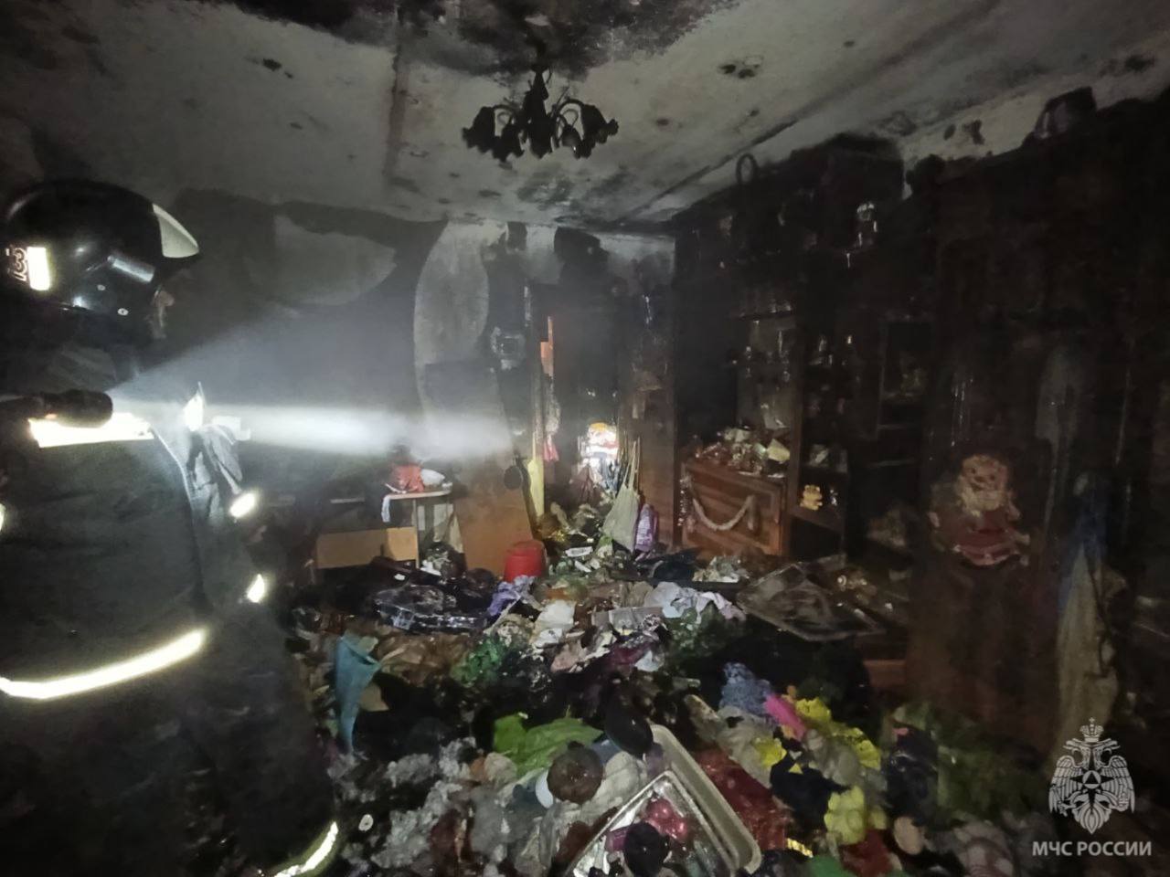 В Гусеве при пожаре погибла женщина