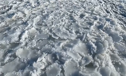 В Светлогорске предупредили о запрете выхода на лёд