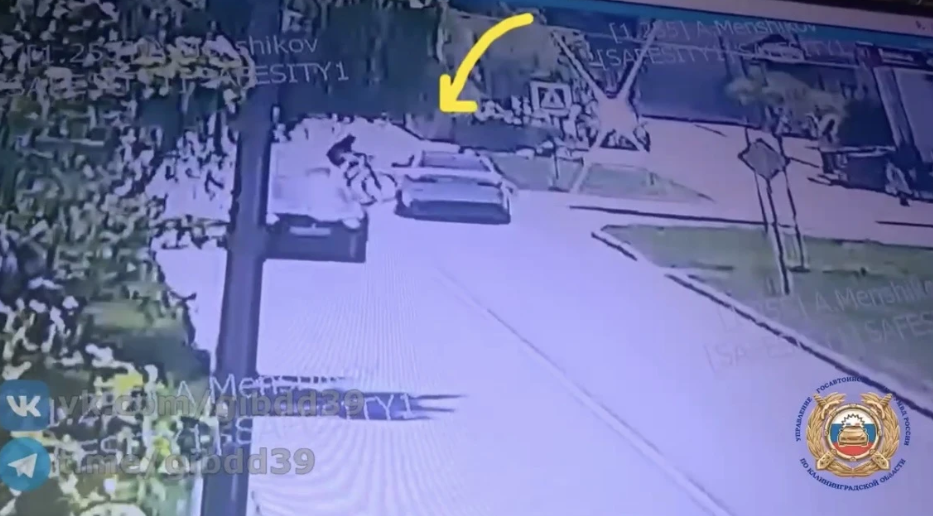 В Калининграде 11-летний велосипедист попал под колеса легковушки, ребенок в больнице