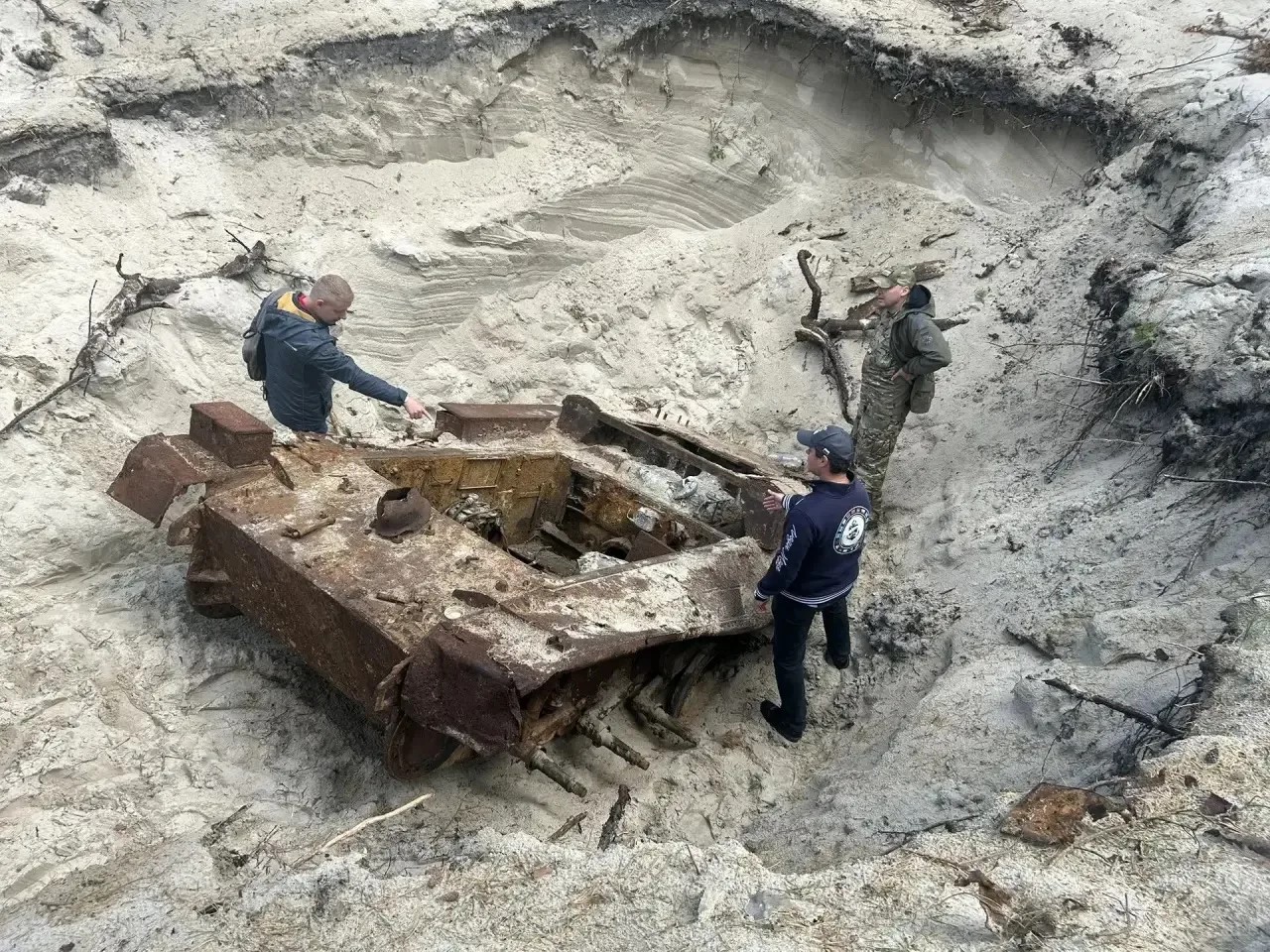 На Балтийской косе нашли уникальный немецкий танк «Рысь»