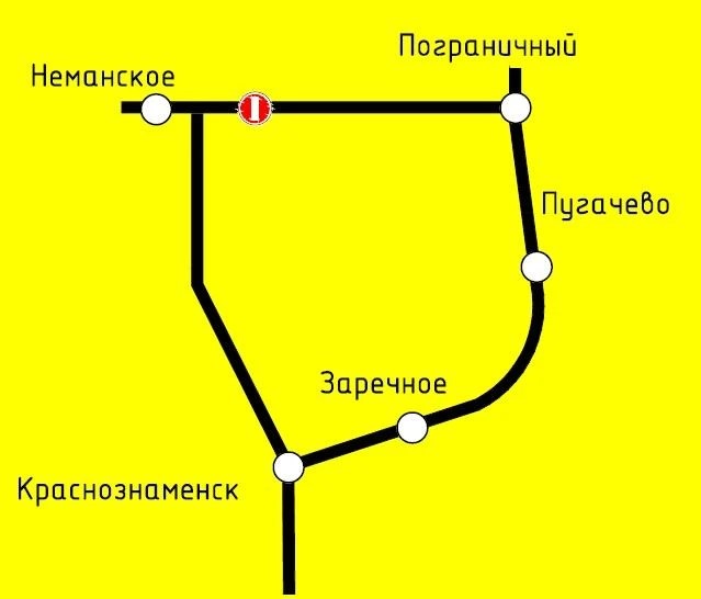 Между посёлками Неманское и Пограничный временно закроют движение транспорта