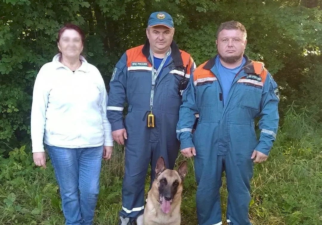 Спасатели вывели из леса женщину, заблудившуюся в лесу рядом с посёлком Кострово